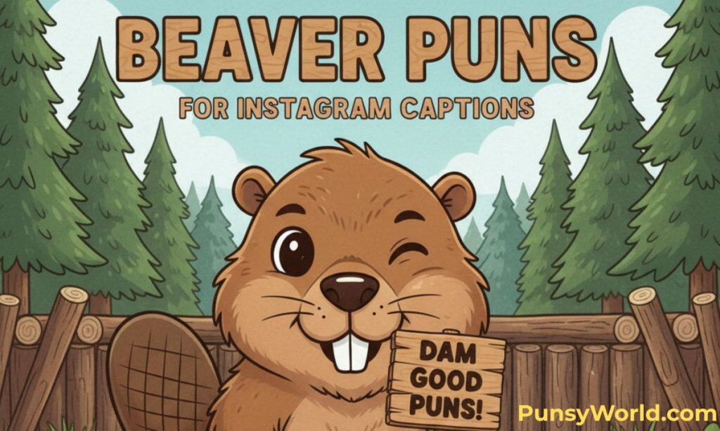 Beaver Puns for Instagram Captions