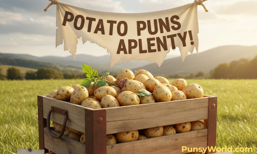 potato puns caption