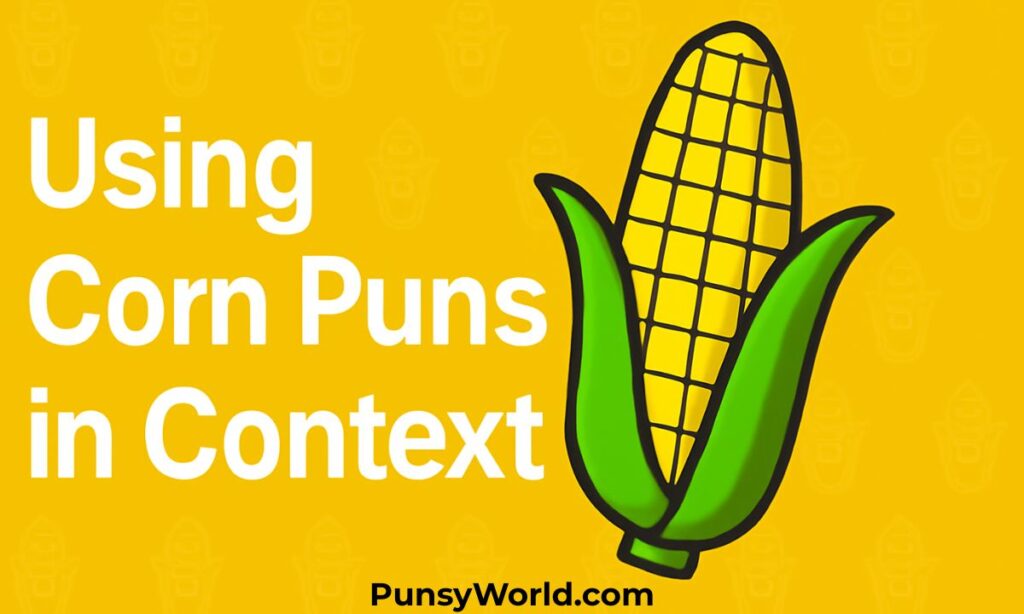 using corn puns in context