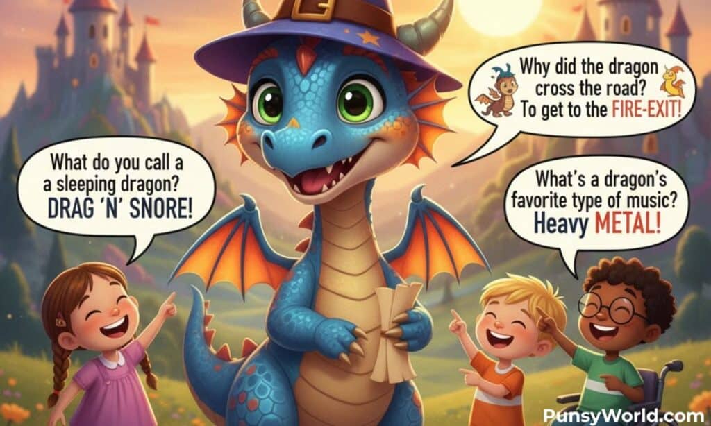 Dragon Puns for Kids
