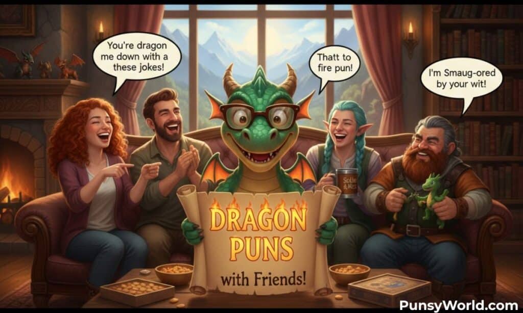 Dragon Puns with Friends