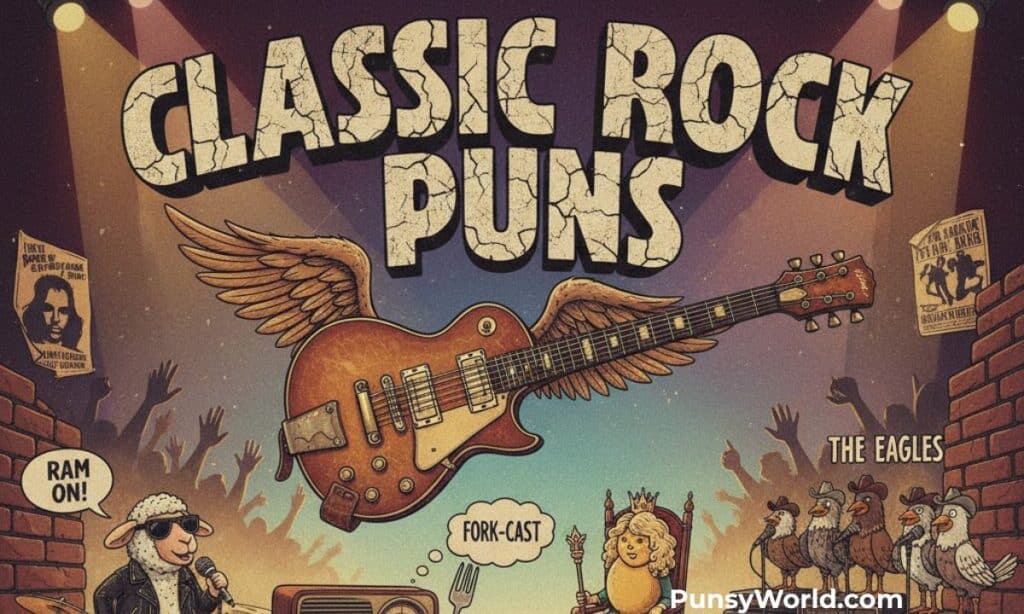 classic rock puns