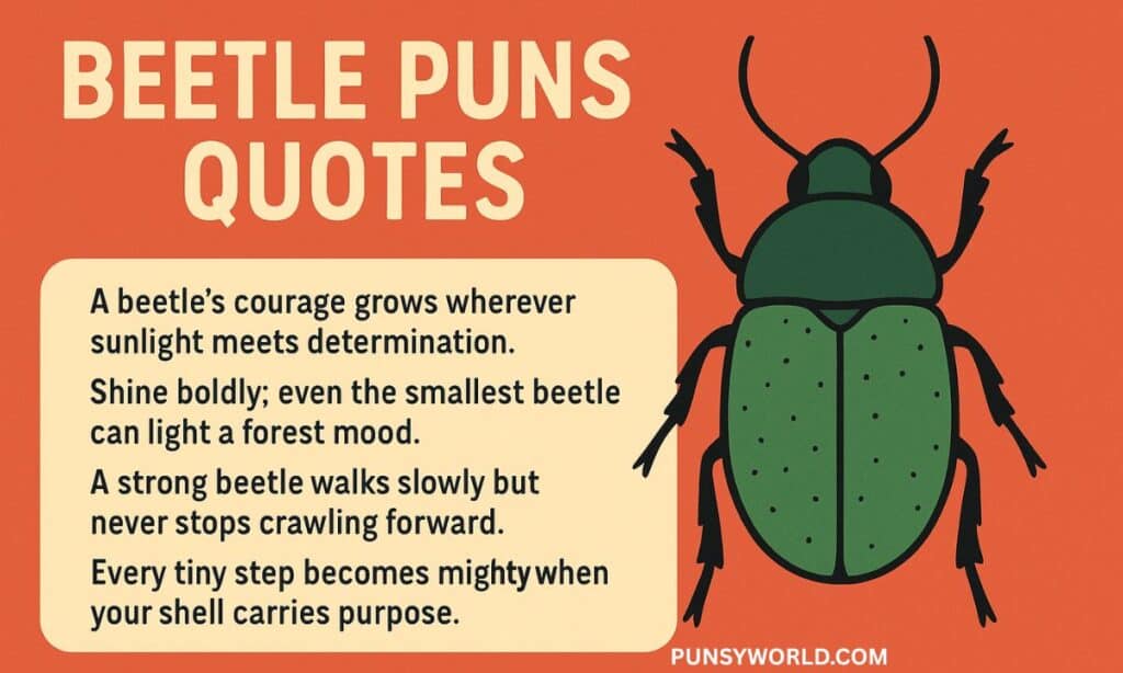 Beetle Puns Quotes