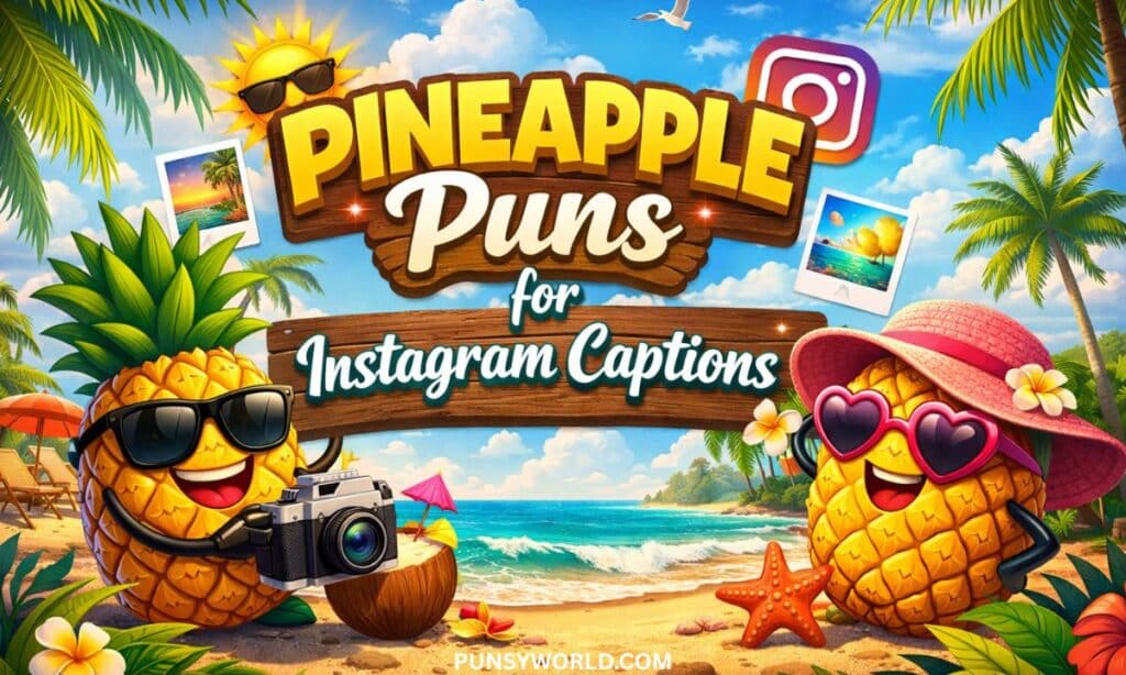 Pineapple puns for Instagram captions
