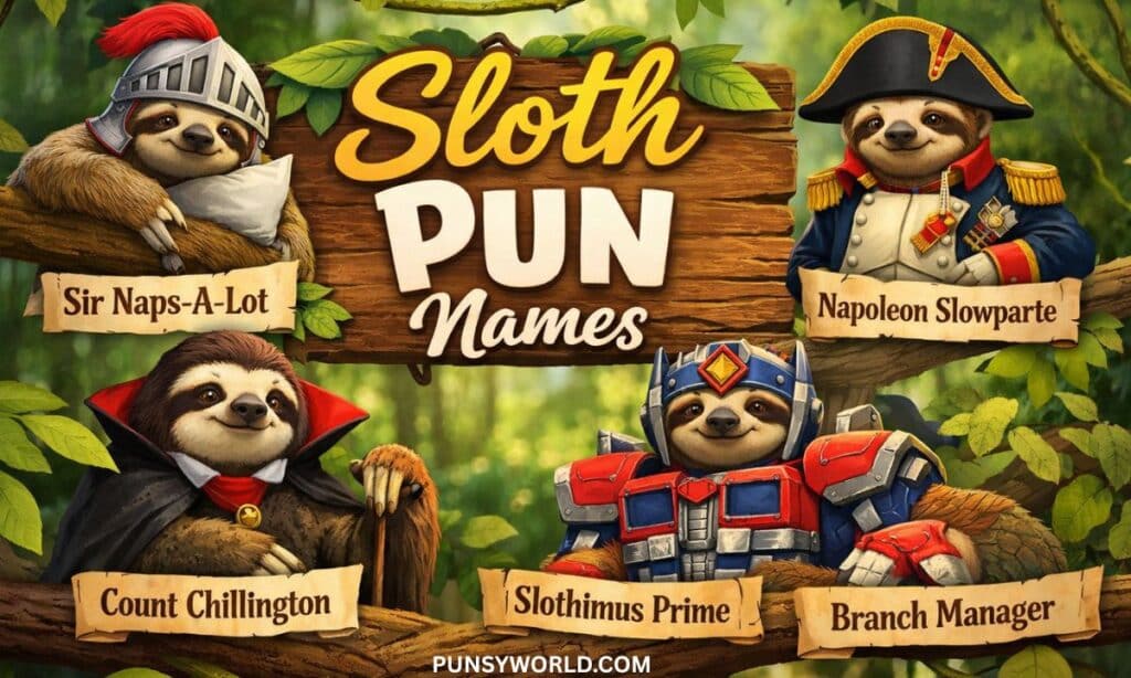 Sloth Pun Names