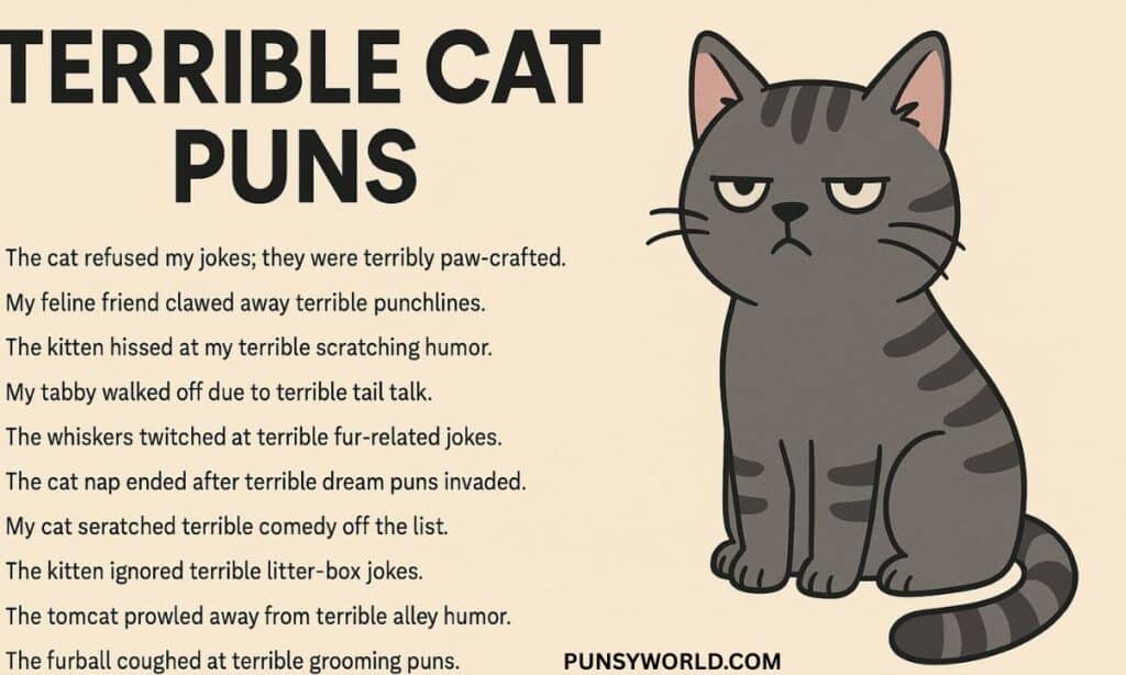terrible cat puns