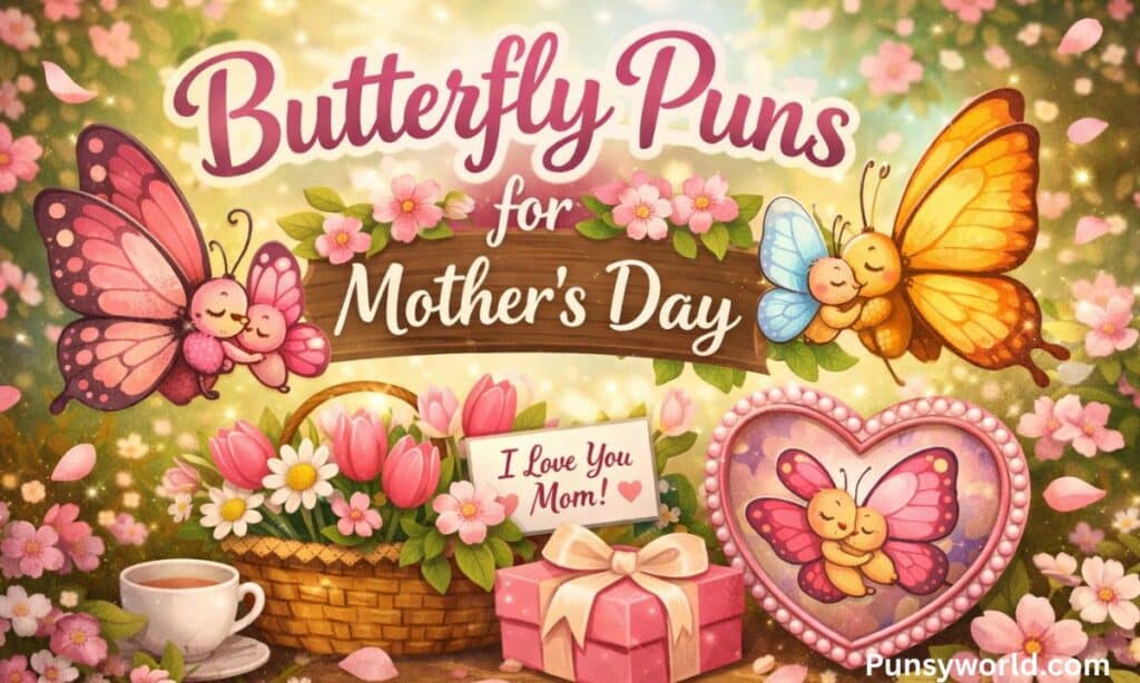 Butterfly puns for mother's day
