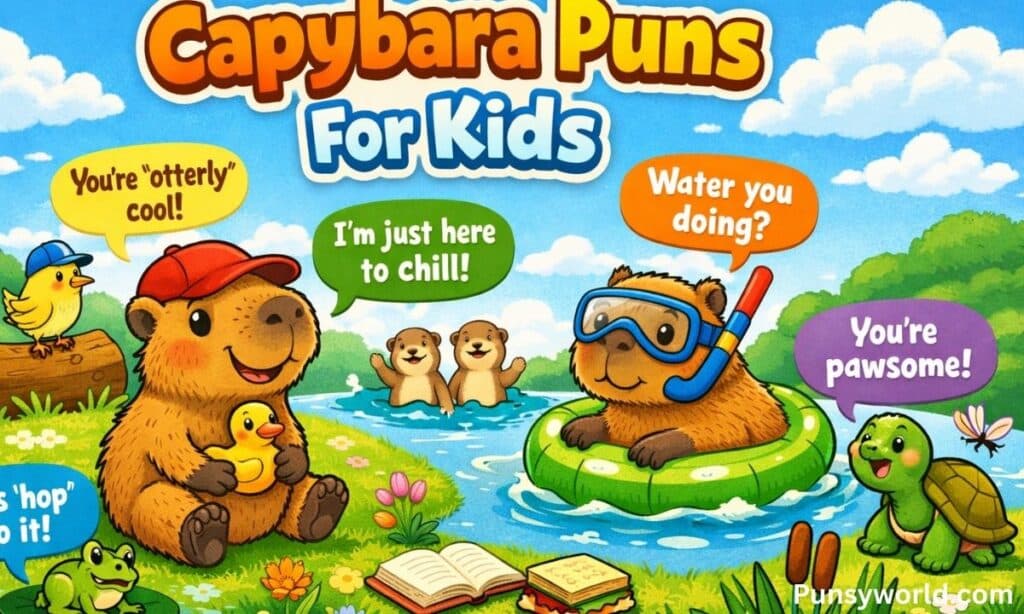Capybara puns For Kids