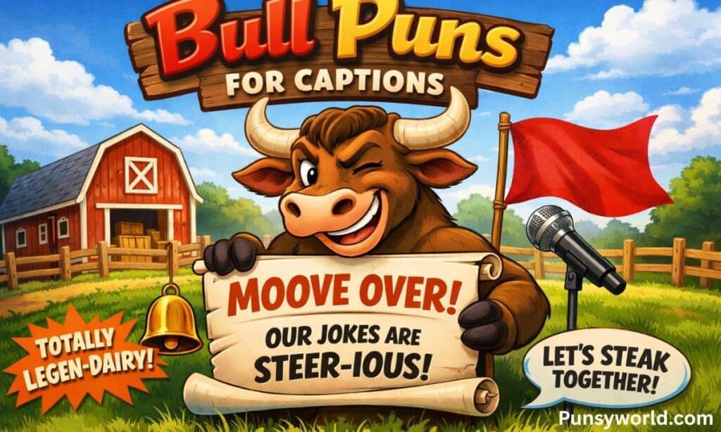 Bull Puns for Captions