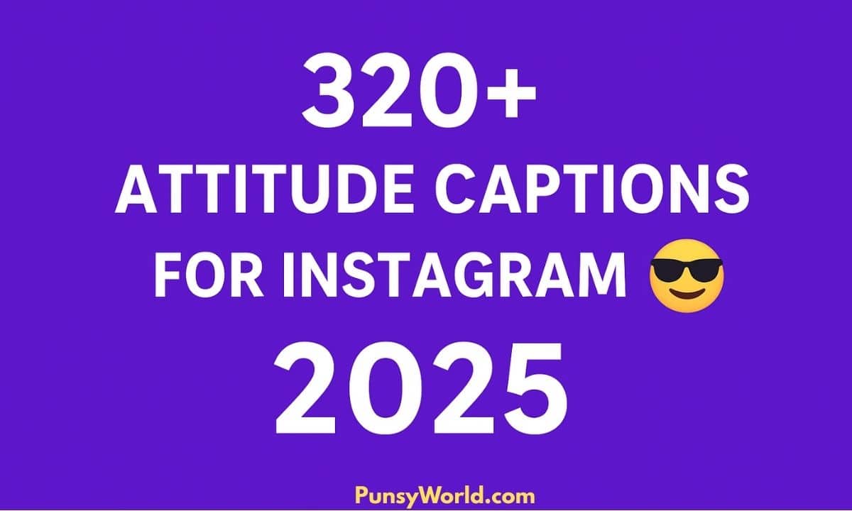 Attitude Captions For Instagram