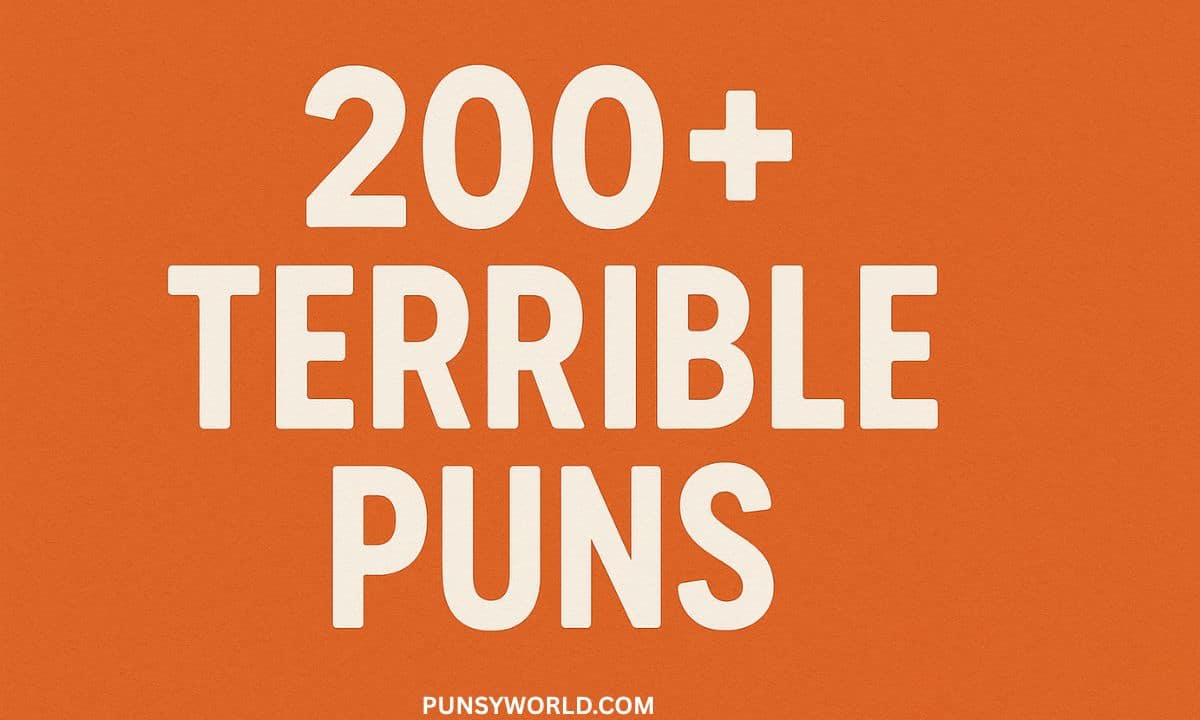 terrible puns