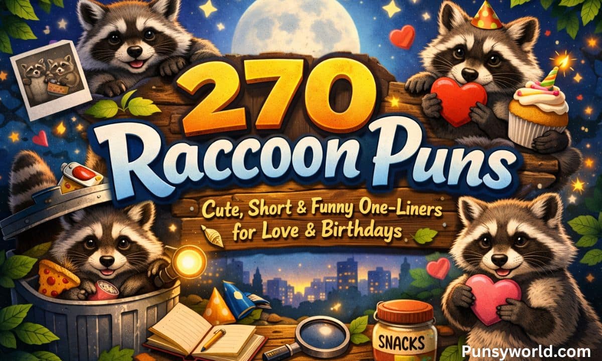 Raccoon Puns